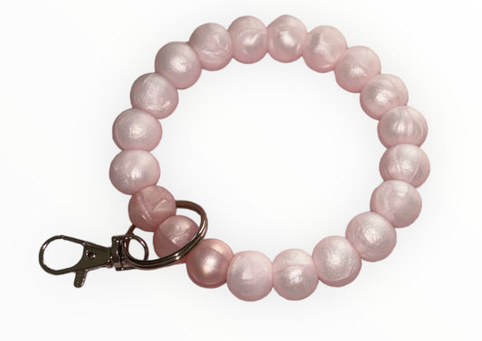 Pulsera metálica rosa