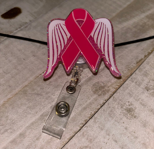 Breast cancer badge reel