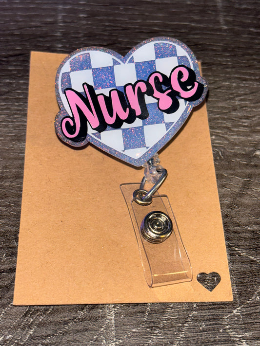 Nurse Heart Badge Reel